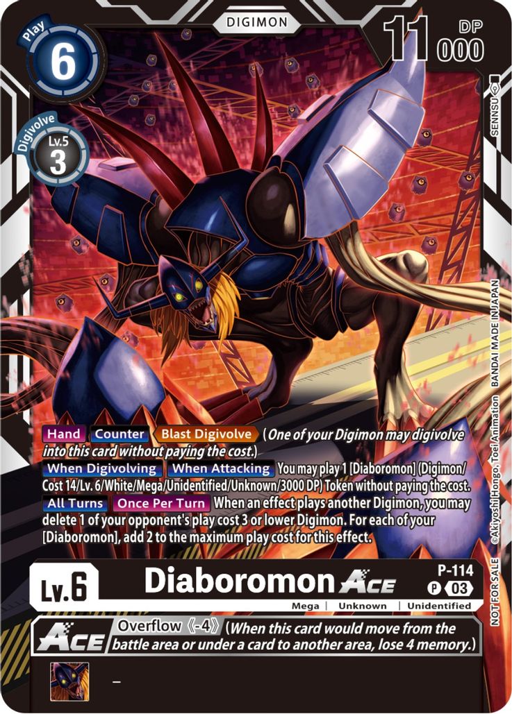 Diaboromon Ace - P-114 - 3rd Anniversary Survey Pack Promo