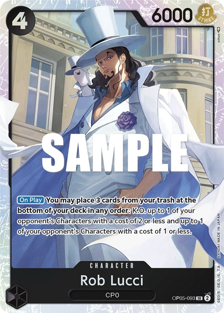 Rob Lucci (093)  (OP05-093) Super Rare - One Piece Awakening of the New Era