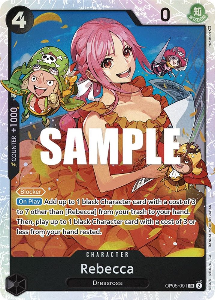 Rebecca  (OP05-091) Super Rare - One Piece Awakening of the New Era