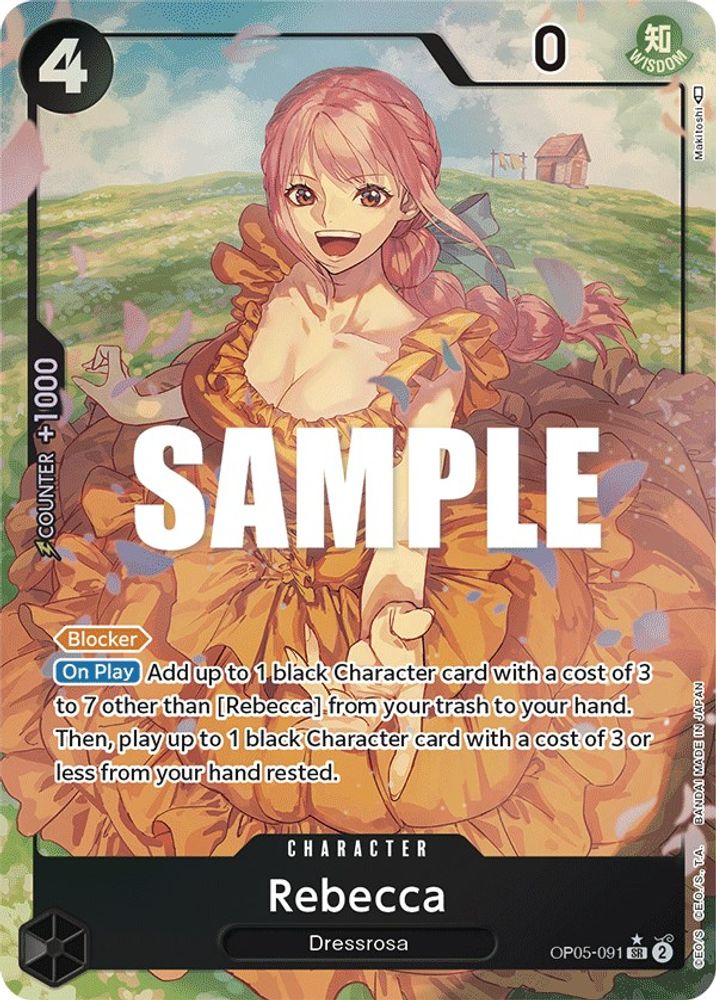 [ALTERNATE ART] Rebecca (Alternate Art)  (OP05-091) SR★ - One Piece Awakening of the New Era