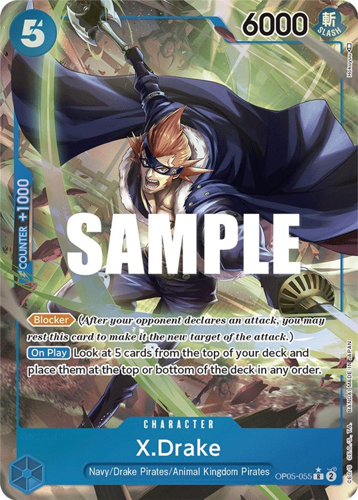 [ALTERNATE ART] X.Drake (Alternate Art)  (OP05-055) R★ - One Piece Awakening of the New Era