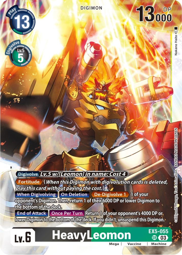 HeavyLeomon (EX5-055) Super Rare - Digimon Animal Colosseum