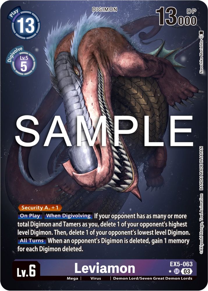 Leviamon (Alternate Art) (EX5-063) SR★ - Digimon Animal Colosseum