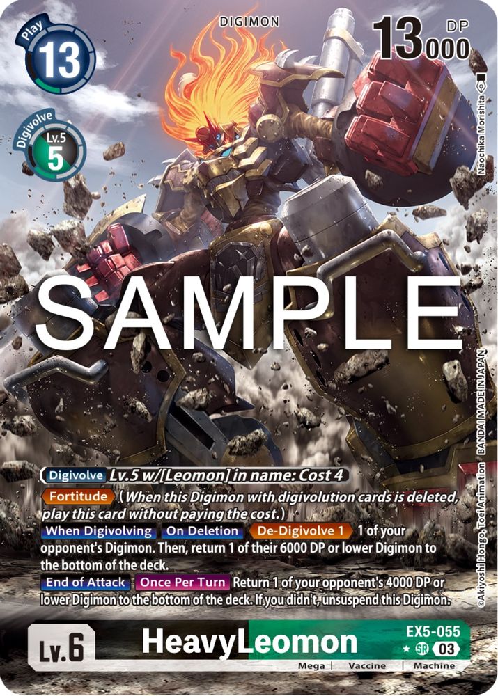 HeavyLeomon (Alternate Art) (EX5-055) SR★ - Digimon Animal Colosseum