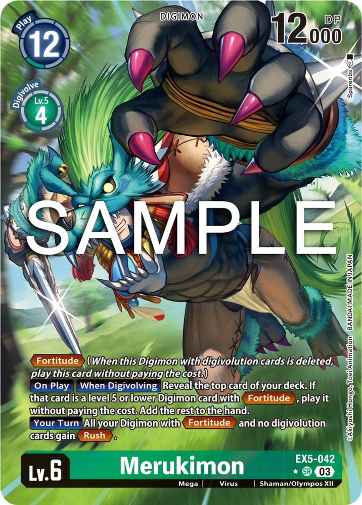 Merukimon (Alternate Art) (EX5-042) SR★ - Digimon Animal Colosseum