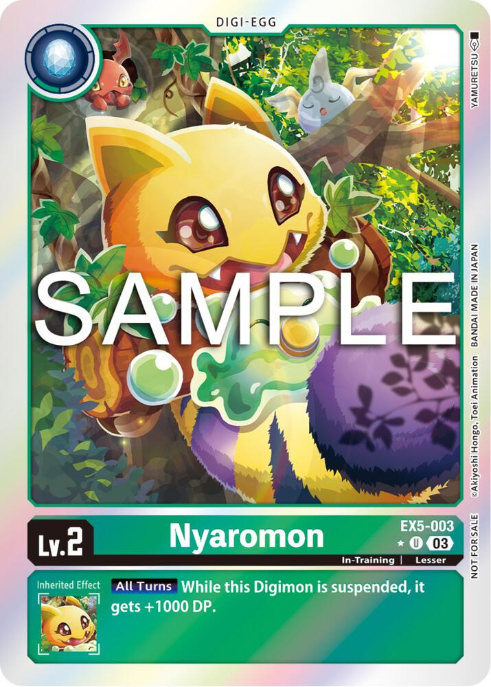 Nyaromon Ex5-003 - Ex05 Animal Colosseum Box Topper Promo