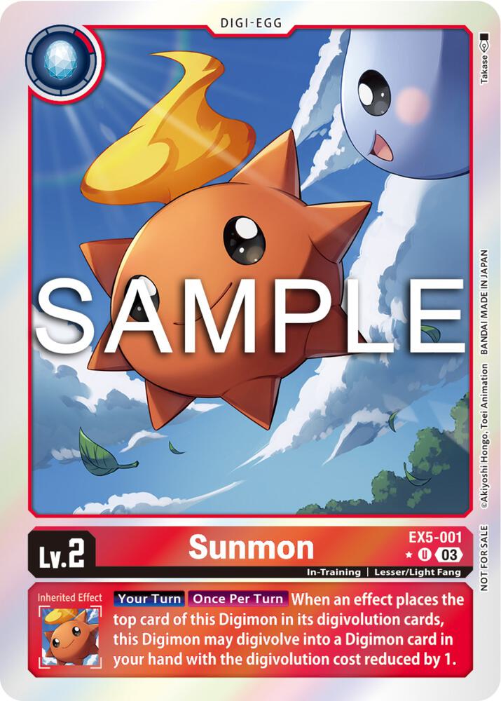 Sunmon Ex5-001 - Ex05 Animal Colosseum Box Topper Promo
