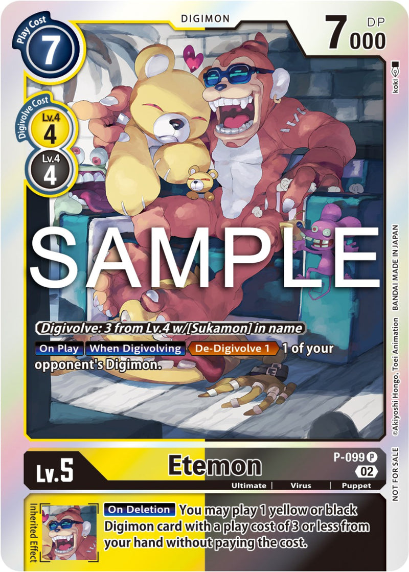 Etemon P-099 - Ex05 Animal Colosseum Limited Card Set Ver. 2 Promo