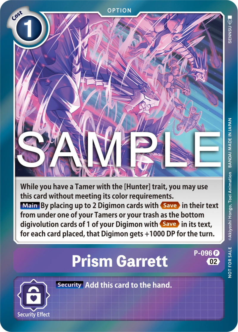 Prism Garrett P-096 - EX05 Animal Colosseum 3rd Anniversary Update Promo