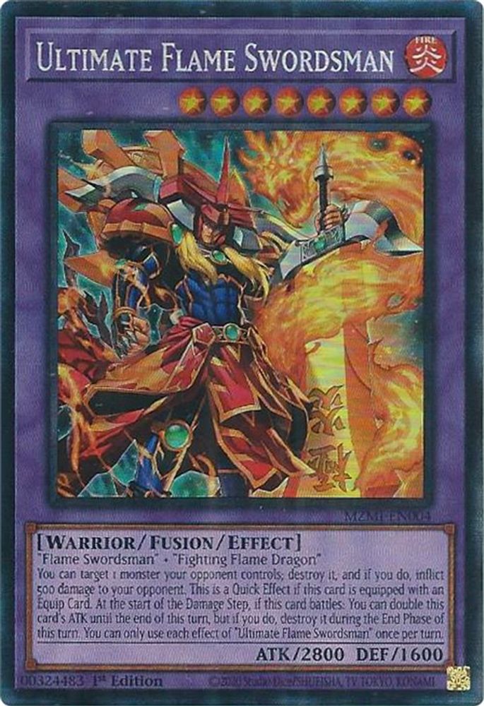 Ultimate Flame Swordsman (CR) - (MZMI-EN004) Collector's Rare - 1st Edition
