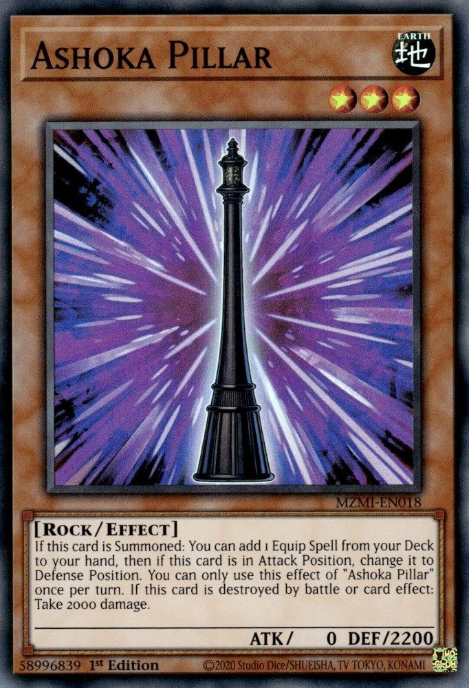 Ashoka Pillar - (MZMI-EN018) Super Rare - 1st Edition