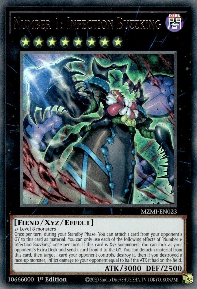Number 1: Infection Buzzking - (MZMI-EN023) Ultra Rare - 1st Edition
