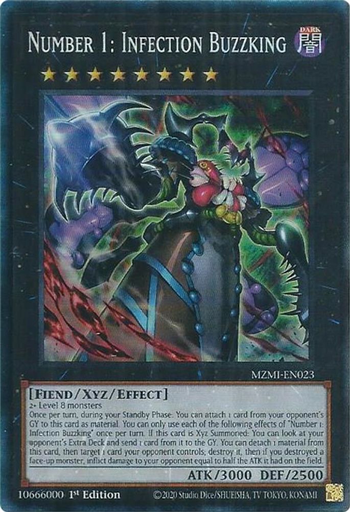 Number 1: Infection Buzzking (CR) - (MZMI-EN023) Collector's Rare - 1st Edition