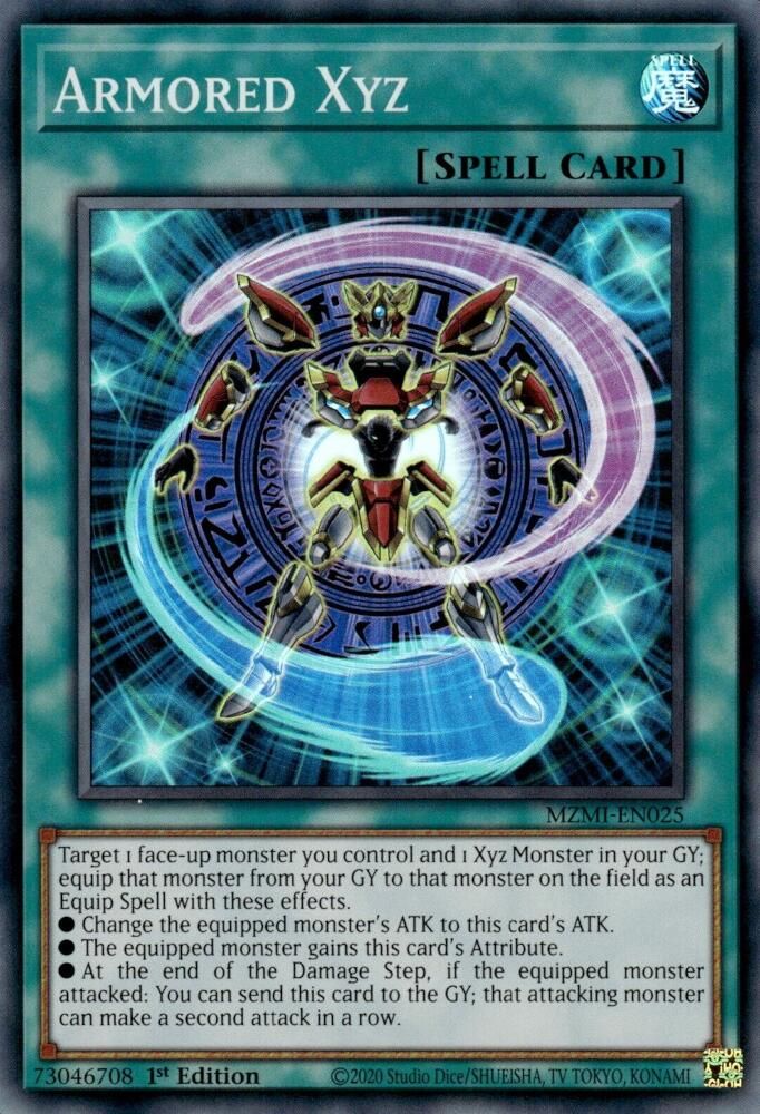 Armored Xyz - (MZMI-EN025) Super Rare - 1st Edition