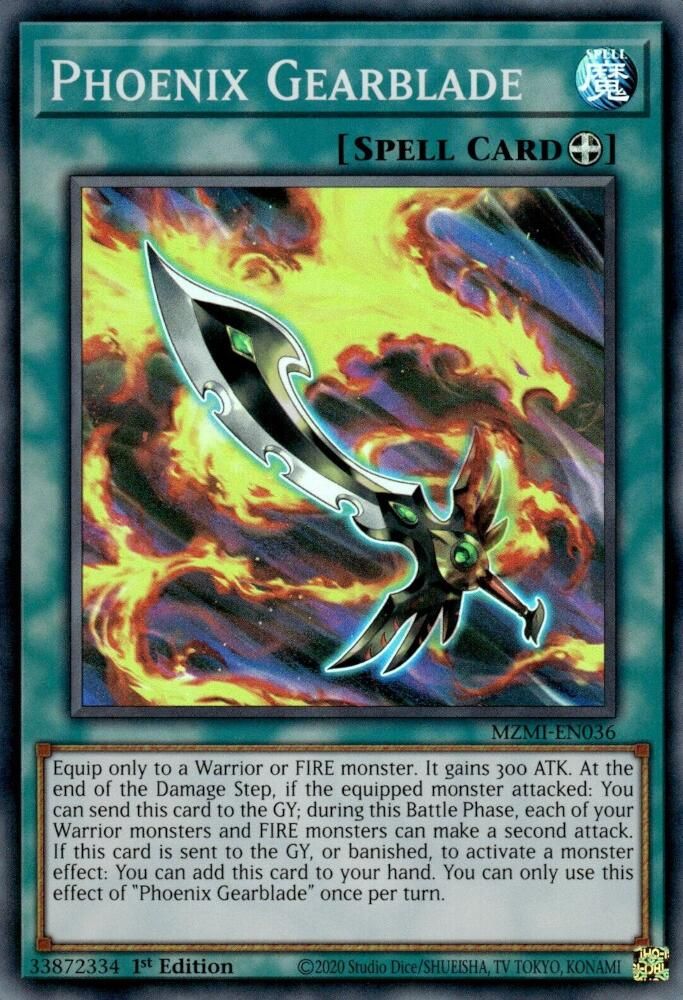 Phoenix Gearblade - (MZMI-EN036) Super Rare - 1st Edition
