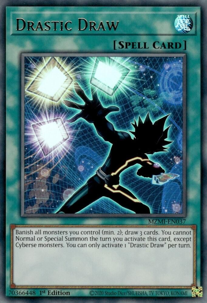 Drastic Draw - (MZMI-EN037) Ultra Rare - 1st Edition