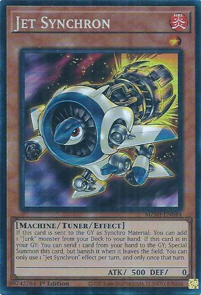 Jet Synchron (CR) - (MZMI-EN044) Collector's Rare - 1st Edition