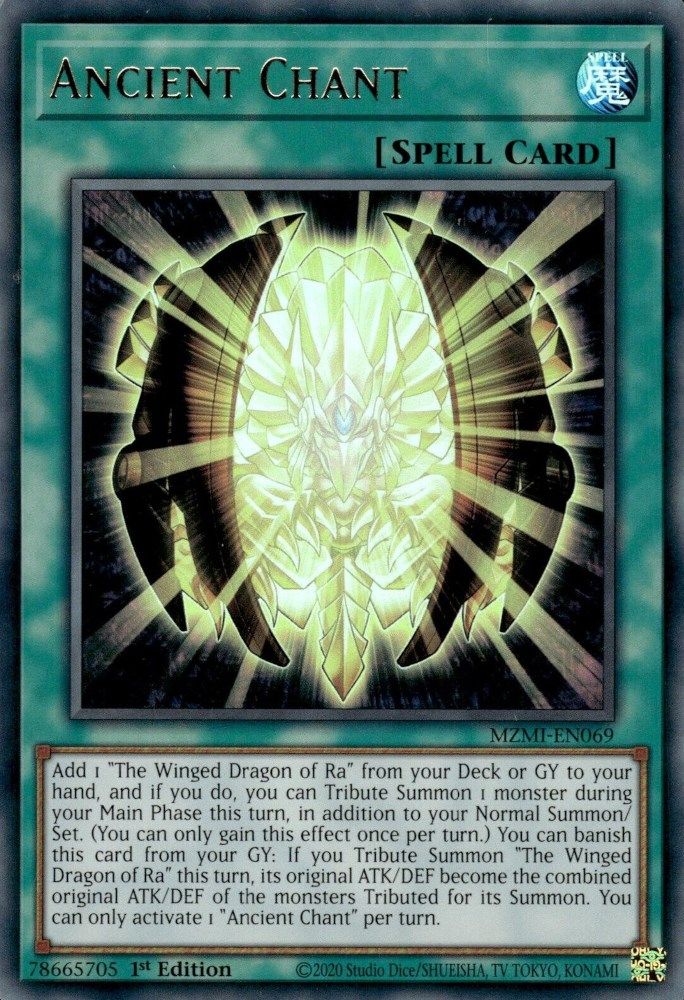 Ancient Chant - (MZMI-EN069) Ultra Rare - 1st Edition