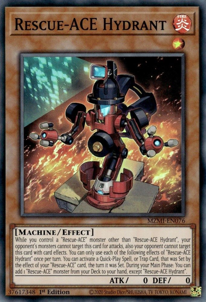 Rescue-ACE Hydrant - (MZMI-EN076) Super Rare - 1st Edition
