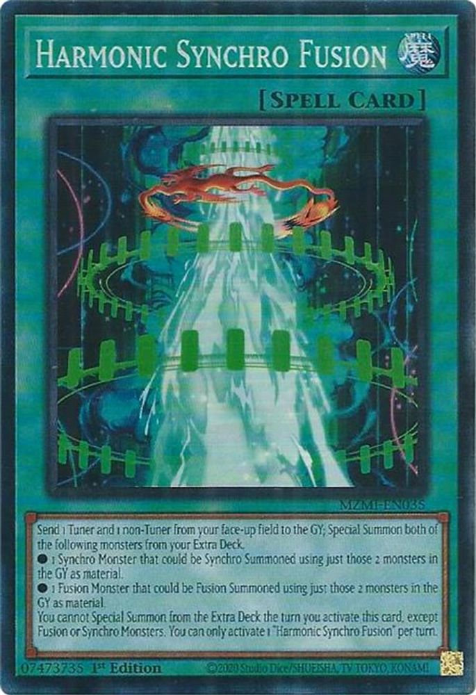 Harmonic Synchro Fusion (CR) - (MZMI-EN035) Collector's Rare - 1st Edition