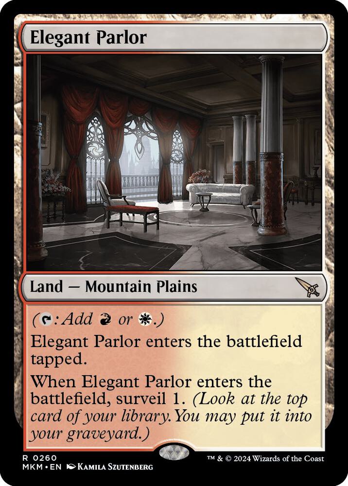 FOIL Elegant Parlor - #260 - Rare Murders at Karlov Manor