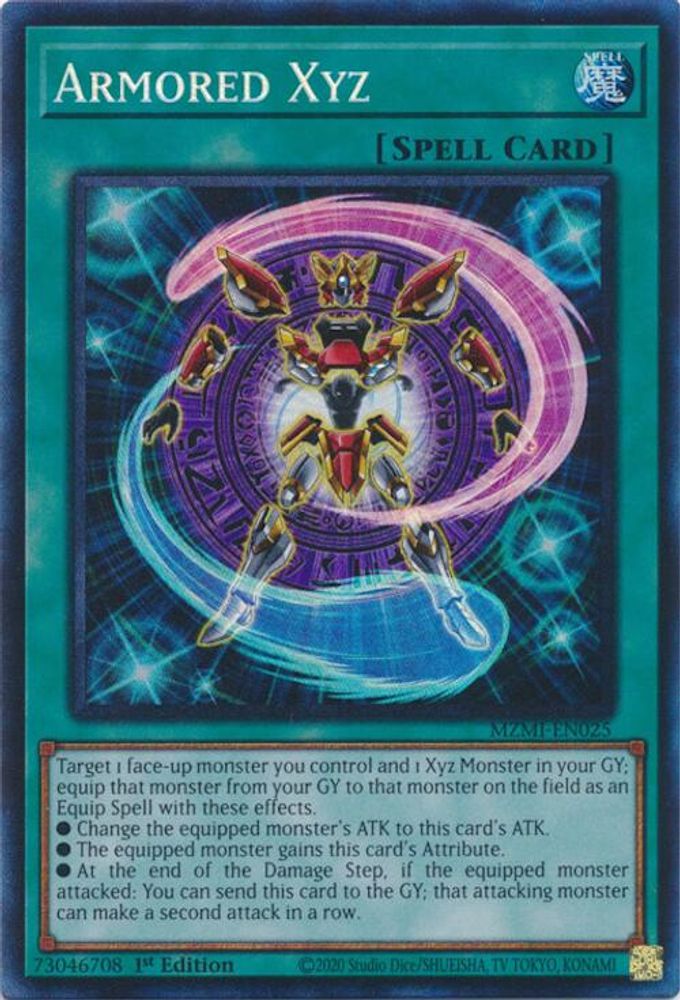 Armored Xyz (CR) - (MZMI-EN025) Collector's Rare - 1st Edition