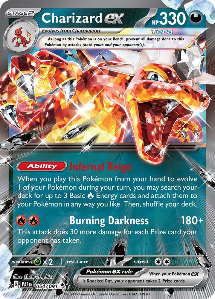 Charizard ex - [  054/091 ] - Double Rare - Pokemon SV Paldean Fates