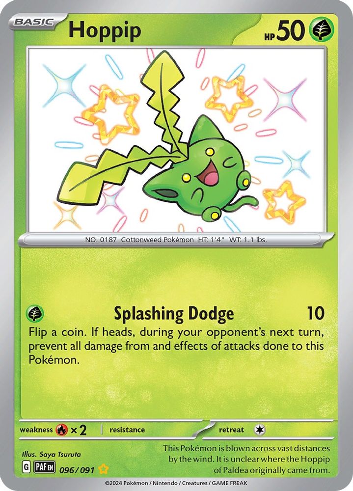 Hoppip - [  096/091 ] - Shiny Rare - Pokemon SV Paldean Fates
