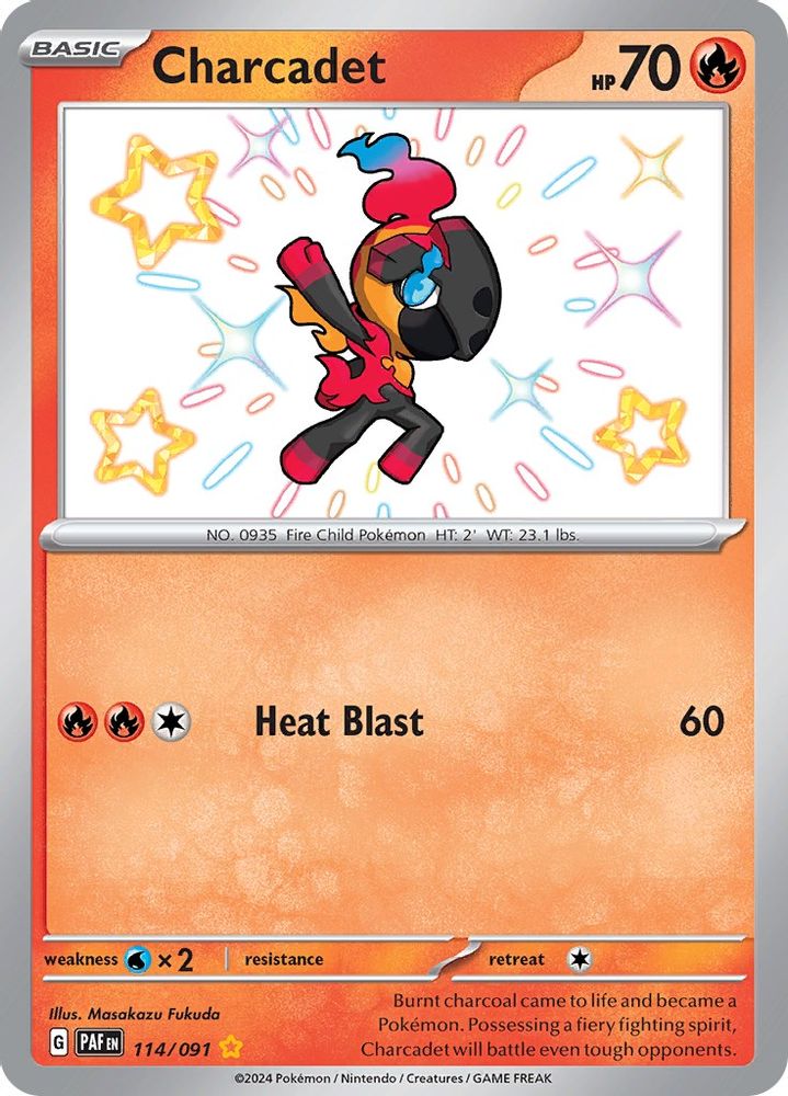 Charcadet - [  114/091 ] - Shiny Rare - Pokemon SV Paldean Fates