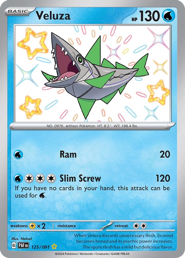 Veluza - [  125/091 ] - Shiny Rare - Pokemon SV Paldean Fates
