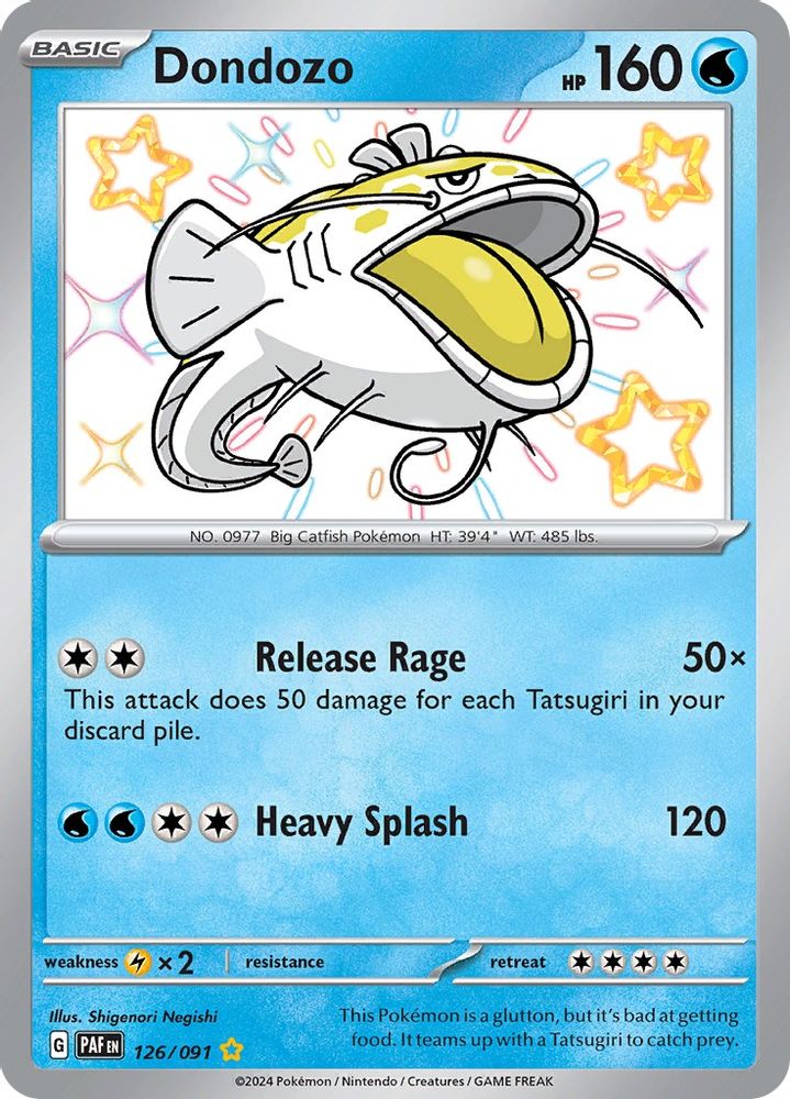 Dondozo - [  126 ] - Shiny Rare - Pokemon SV Paldean Fates