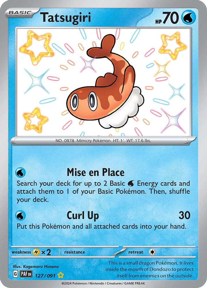 Tatsugiri - [  127/091 ] - Shiny Rare - Pokemon SV Paldean Fates