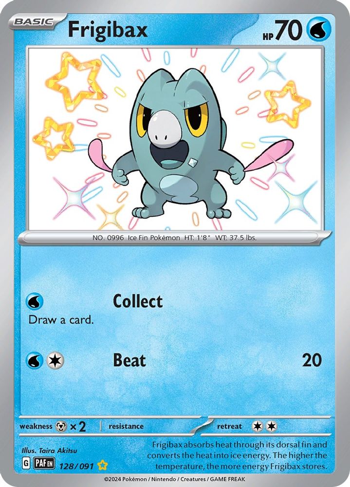 Frigibax - [  128/091 ] - Shiny Rare - Pokemon SV Paldean Fates