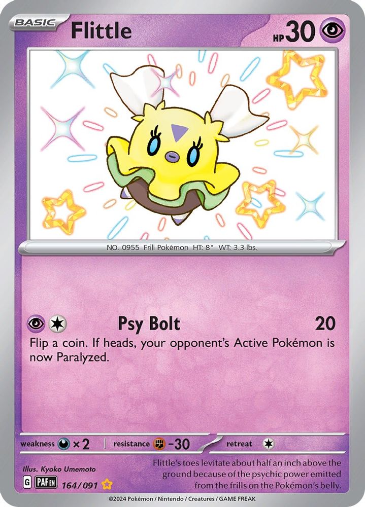 Flittle - [  164/091 ] - Shiny Rare - Pokemon SV Paldean Fates