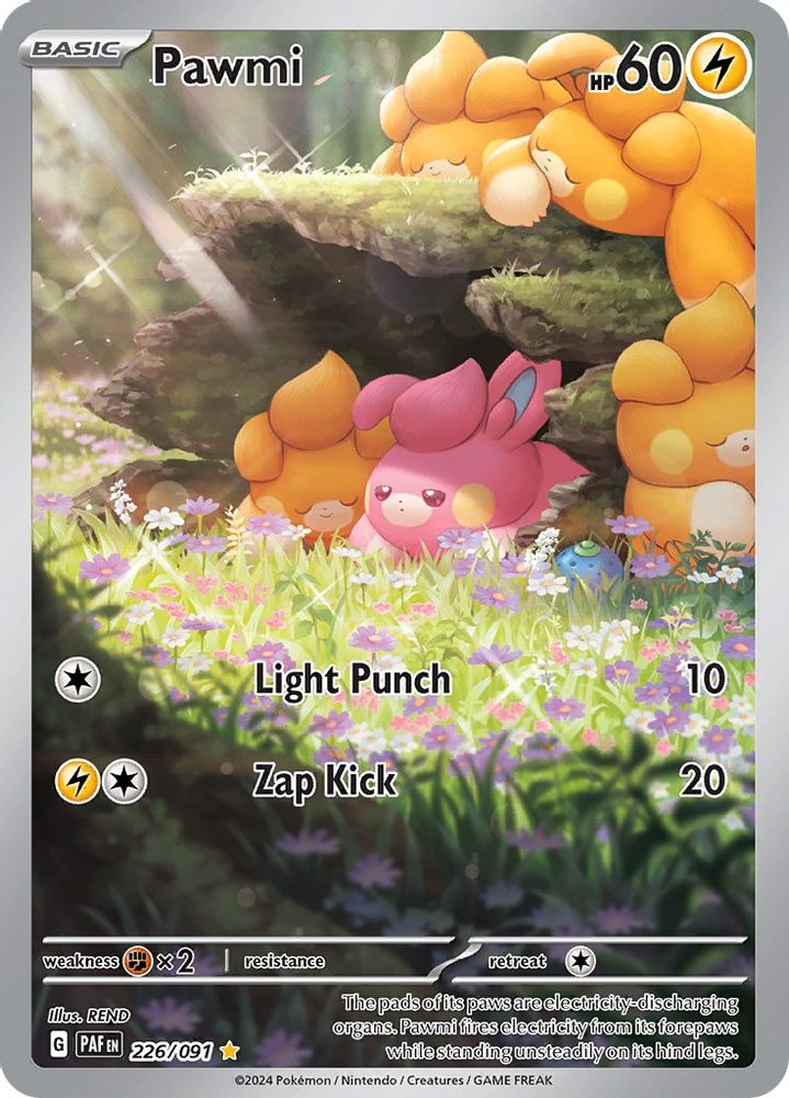 Pawmi - [  226/091 ] - Illustration Rare - Pokemon SV Paldean Fates