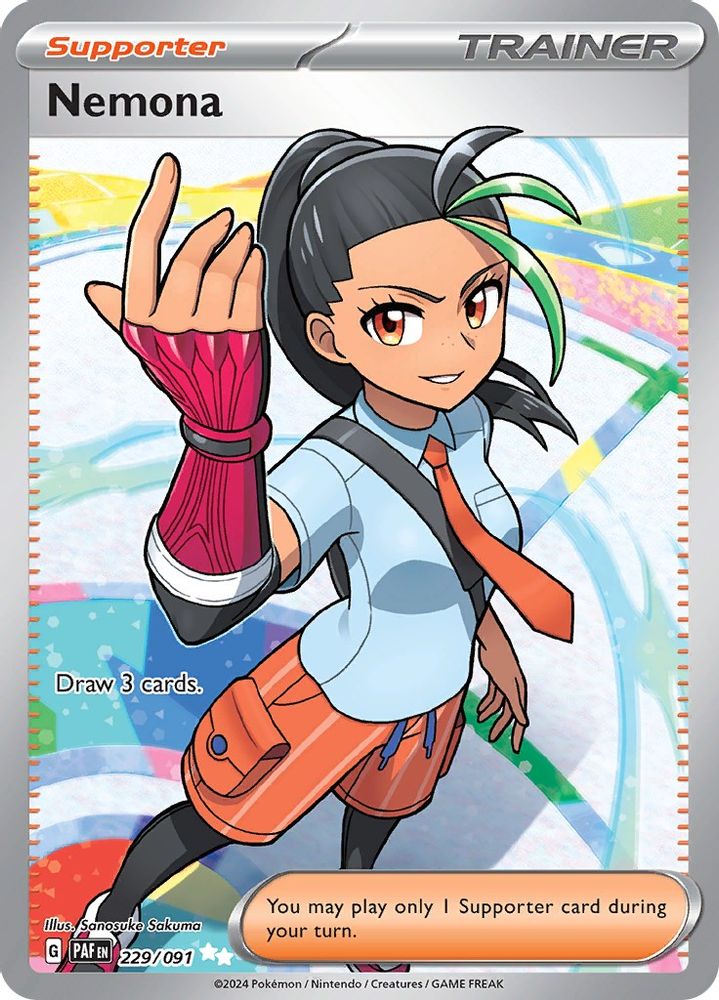 Nemona - [  229/091 ] - Ultra Rare - Pokemon SV Paldean Fates