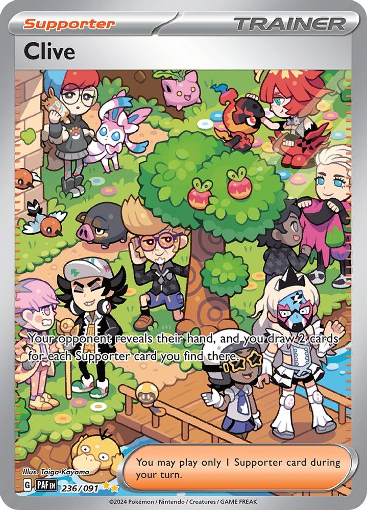 Clive - [  236/091 ] - Special Illustration Rare - Pokemon SV Paldean Fates