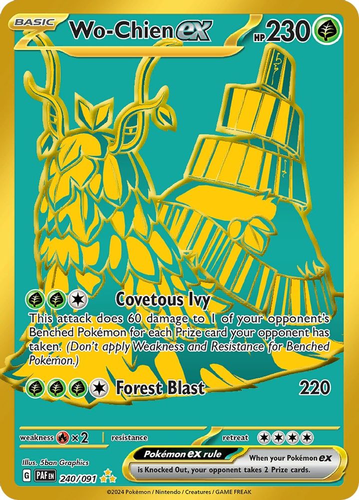 Wo-Chien ex - [  240 ] - Hyper Rare - Pokemon SV Paldean Fates