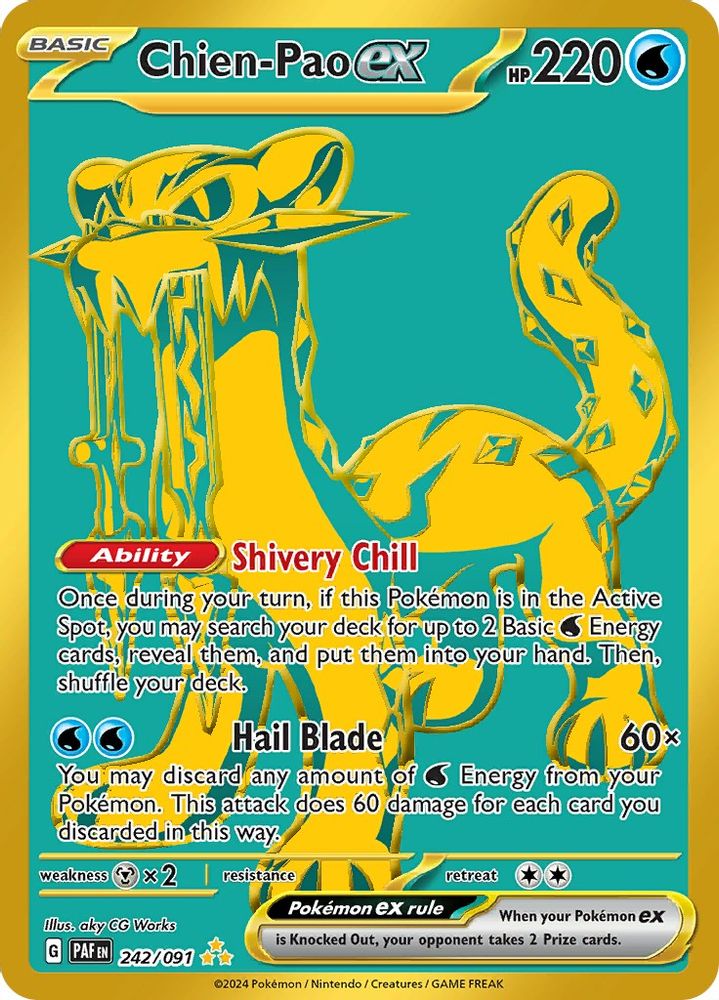 Chien-Pao ex - [  242 ] - Hyper Rare - Pokemon SV Paldean Fates