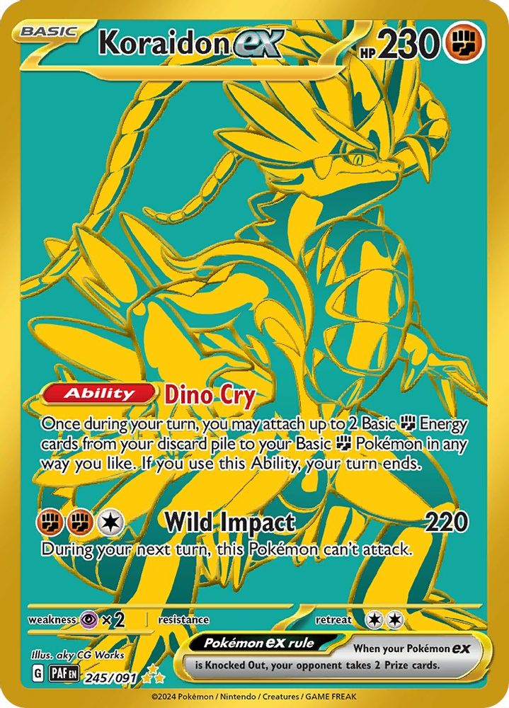 Koraidon ex - [  245/091 ] - Hyper Rare - Pokemon SV Paldean Fates