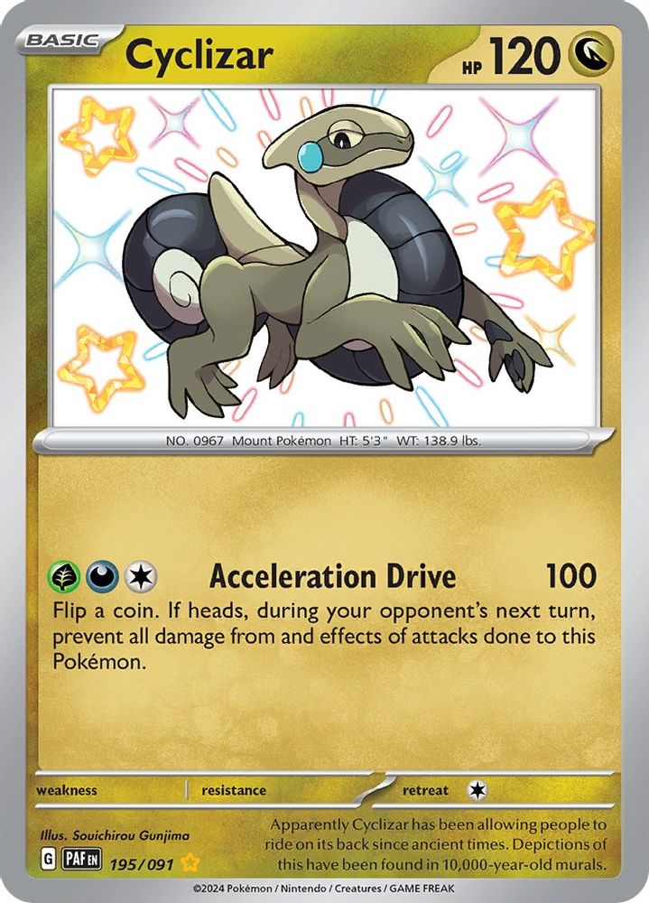 Cyclizar - [  195/091 ] - Shiny Rare - Pokemon SV Paldean Fates