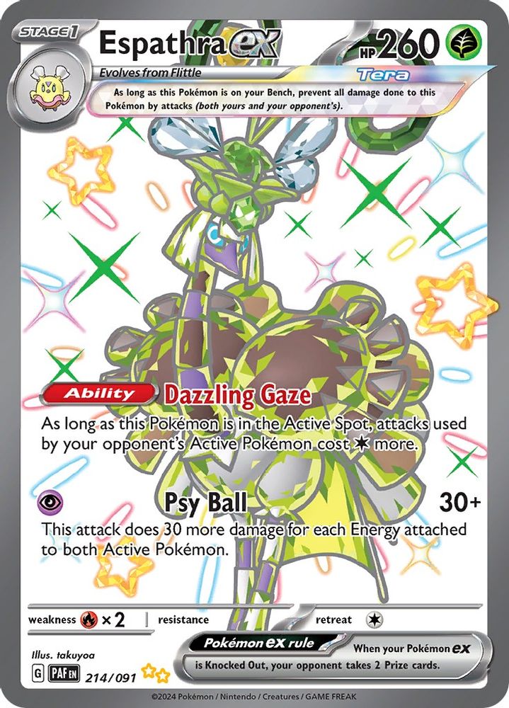 Espathra ex - [  214/091 ] - Shiny Ultra Rare - Pokemon SV Paldean Fates