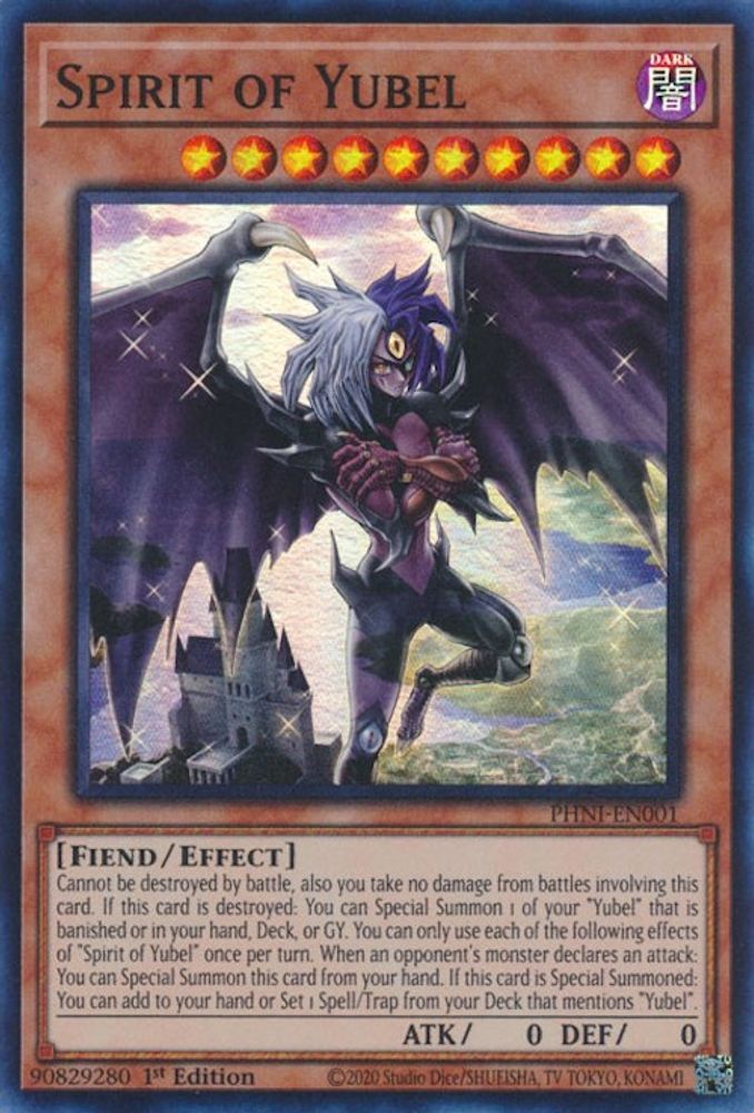 Spirit of Yubel - (PHNI-EN001) Super Rare - 1st Edition