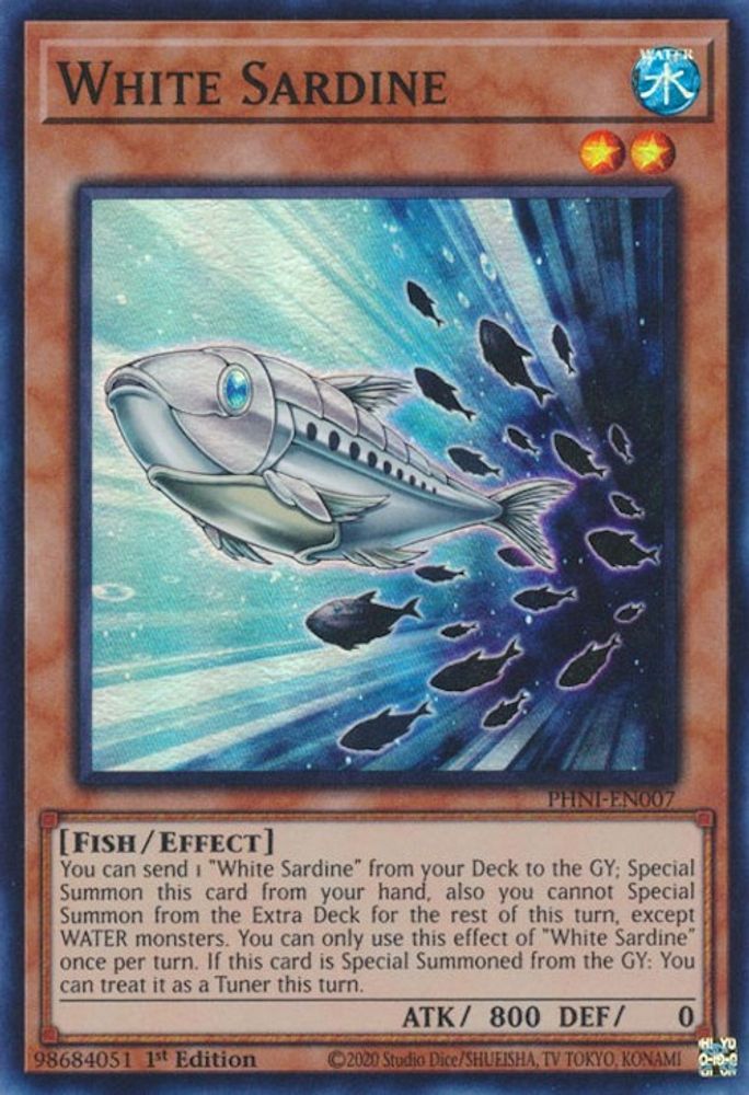White Sardine - (PHNI-EN007) Super Rare - 1st Edition