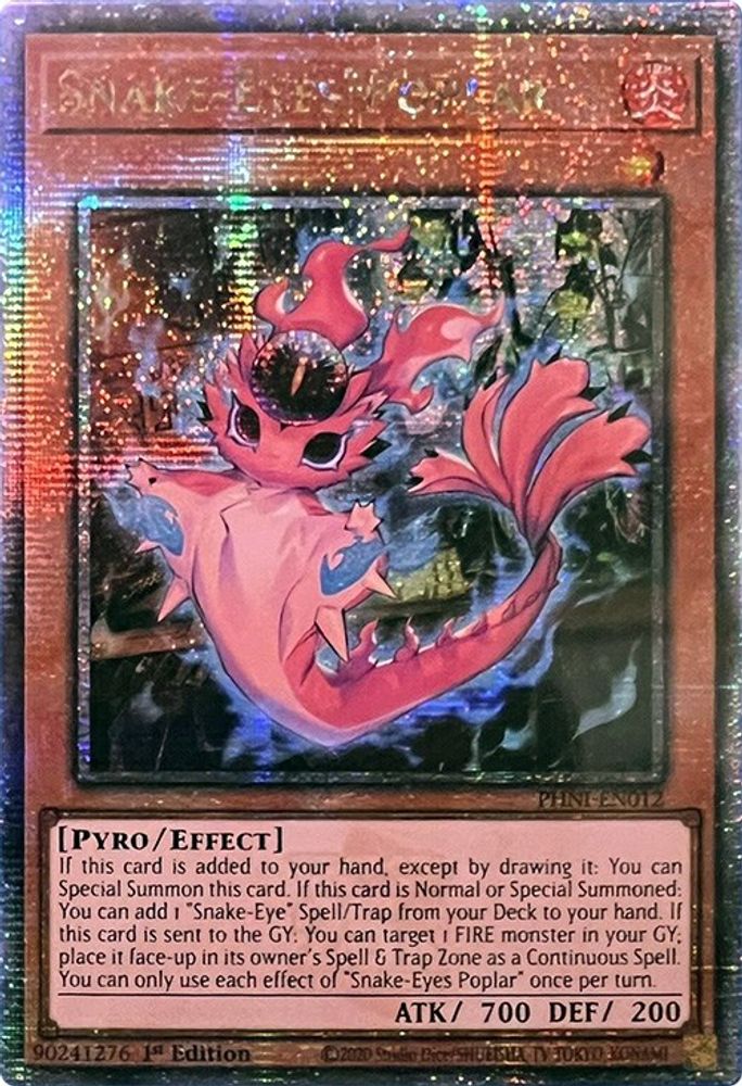 [QUARTER CENTURY RARE] Snake-Eyes Poplar (Quarter Century Secret Rare) - (PHNI-EN012) - 1st Edition