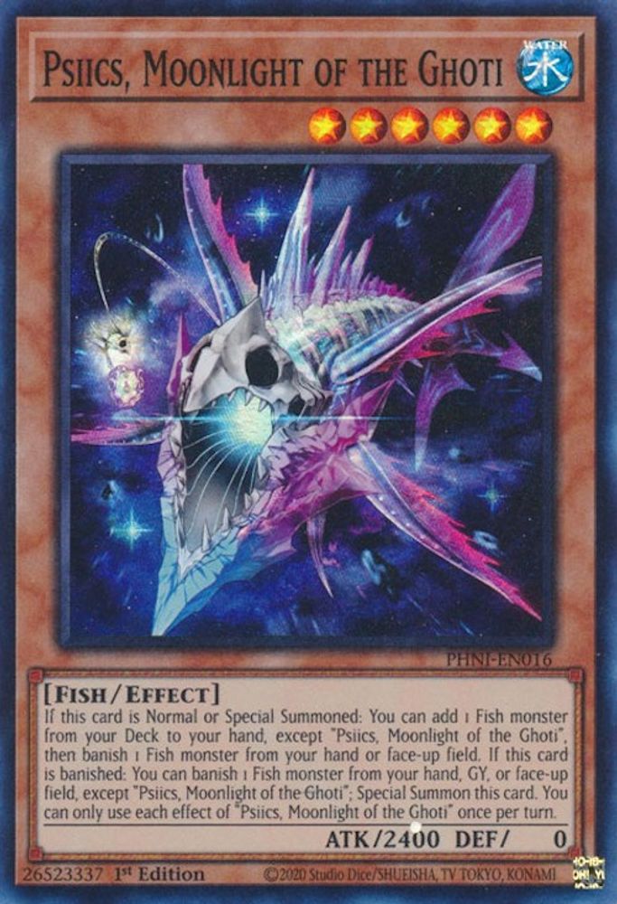 Psiics, Moonlight of the Ghoti - (PHNI-EN016) Super Rare - 1st Edition