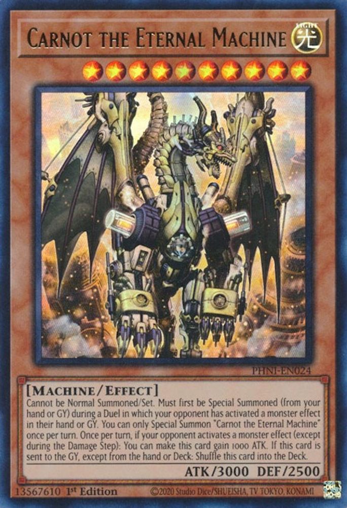 Carnot the Eternal Machine - (PHNI-EN024) Ultra Rare - 1st Edition