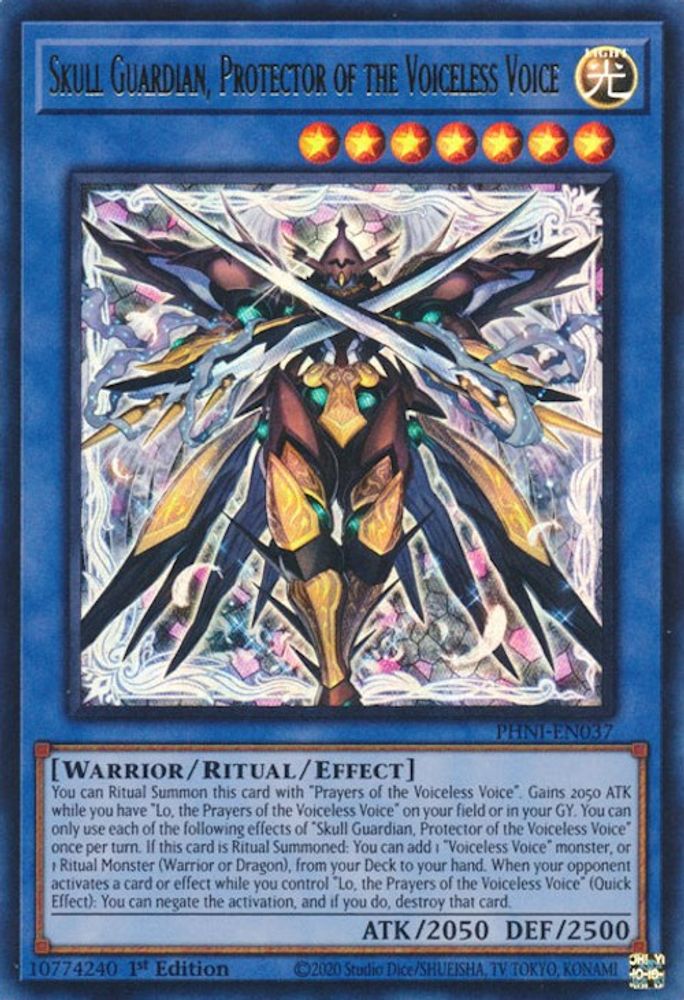 Skull Guardian, Protector of the Voiceless Voice - (PHNI-EN037) Ultra Rare - 1st Edition