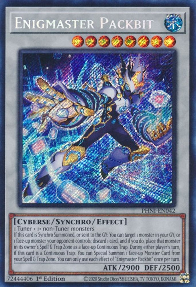 Enigmaster Packbit - (PHNI-EN042) Secret Rare - 1st Edition