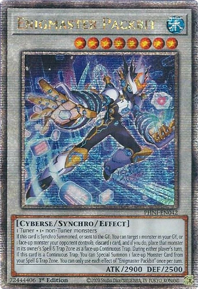 [QUARTER CENTURY RARE] Enigmaster Packbit (Quarter Century Secret Rare) - (PHNI-EN042) - 1st Edition